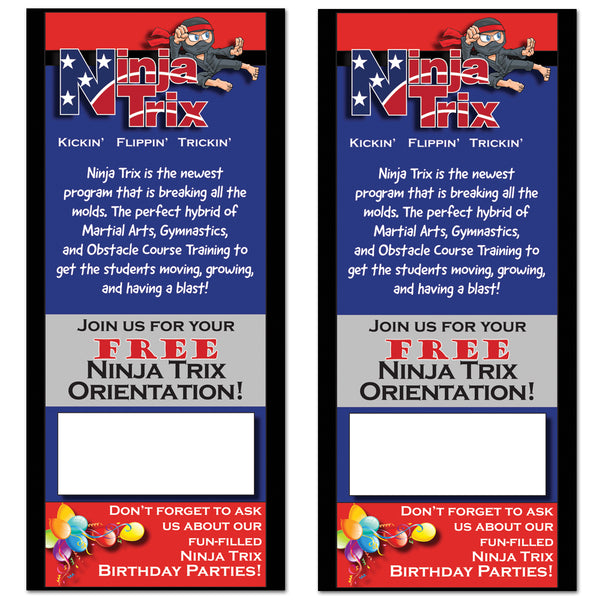 NinjaTrix Rack Card - Get Students