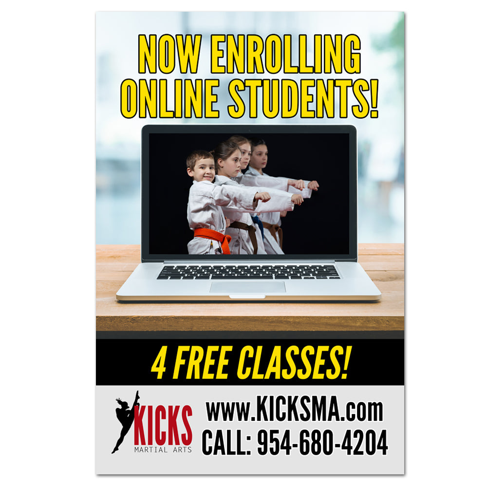 Online Students Window Cling - Get Students