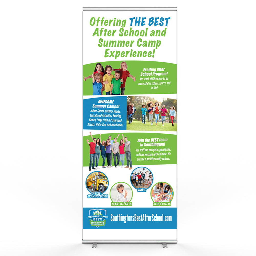 Snavs Indkøbscenter ego Summer Camp Pop Up Banner | Get Students