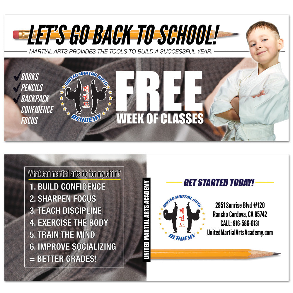 Let's Go Back To School Rack Card - Get Students