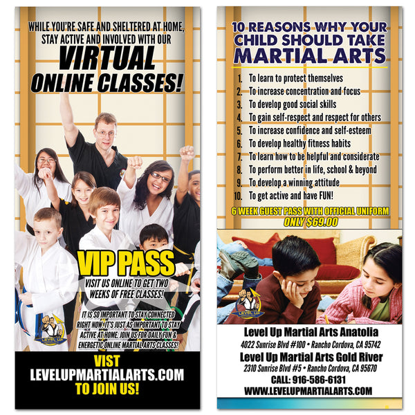 Virtual Classes Rack Card - Get Students