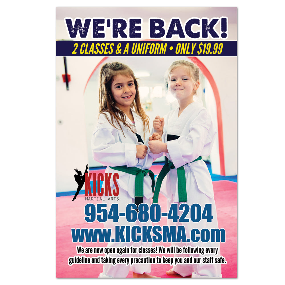We're Back! Window Cling - Get Students