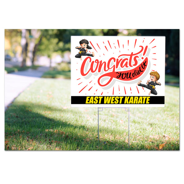 Congrats! Yard Signs - Pack of 50 or 100 - Get Students